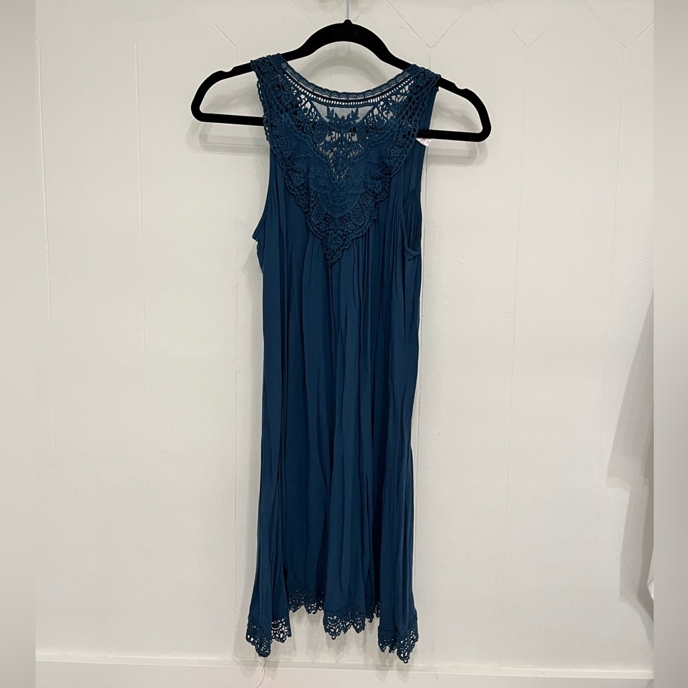 Teal Lace Dress